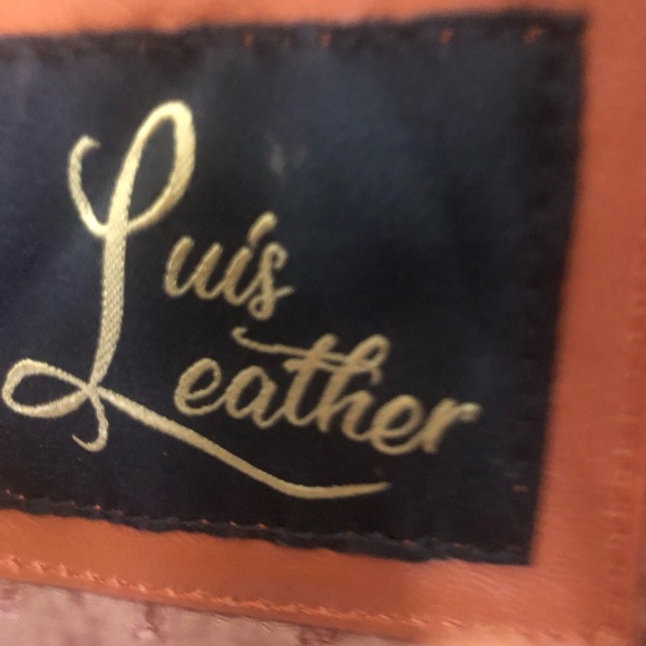 Brand new leather jacket. Color Cognac or Hickory . 100% real Lambskin leather - Picture 9 of 14